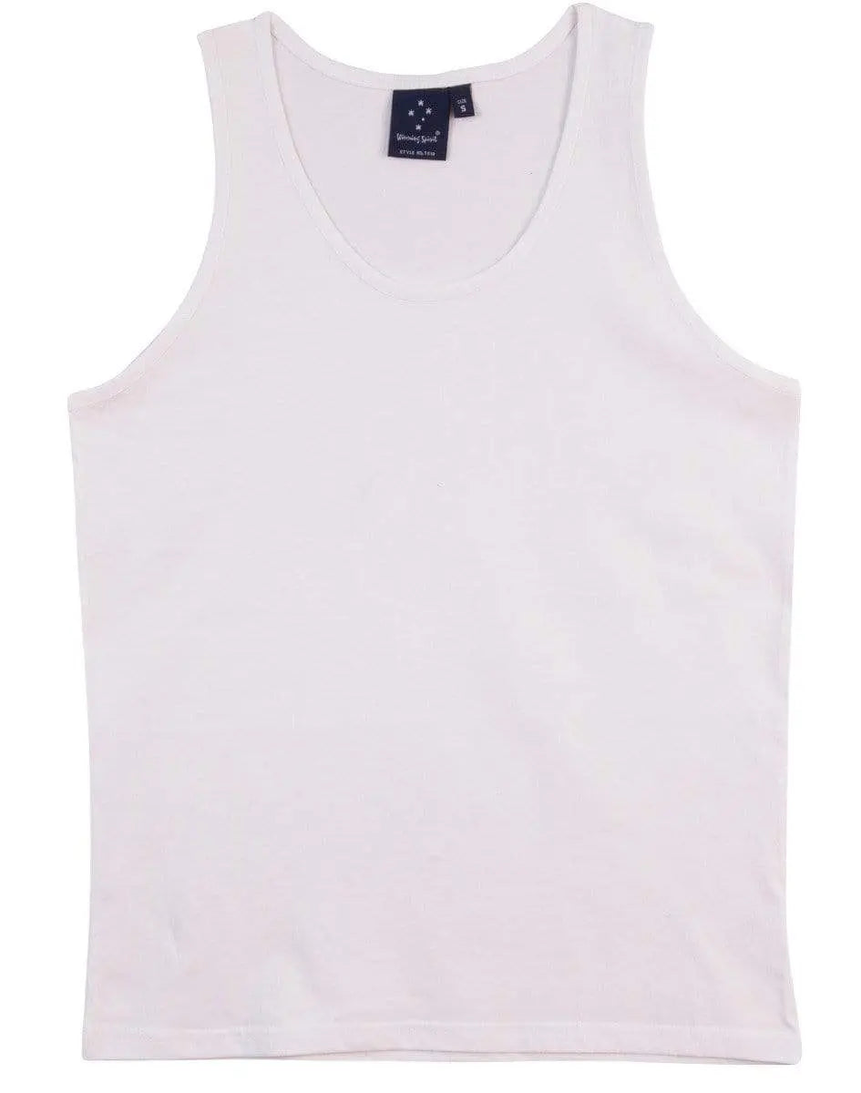 Winning Spirit Men's Trainer's Cotton Singlet Ts18 Metro Workwear.